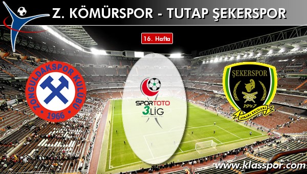 Z. Kömürspor - Tutap Şekerspor sahaya hangi kadro ile çıkıyor?