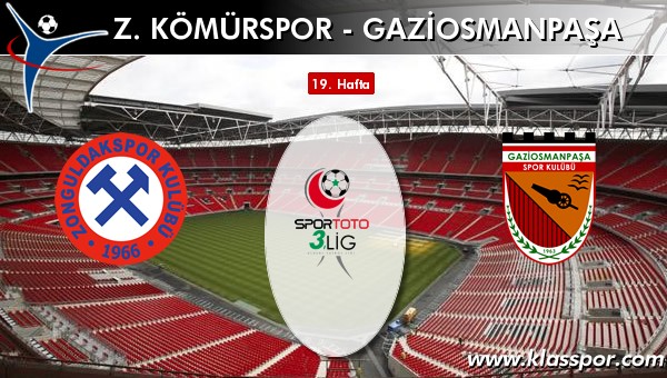 Z. Kömürspor - Gaziosmanpaşa sahaya hangi kadro ile çıkıyor?