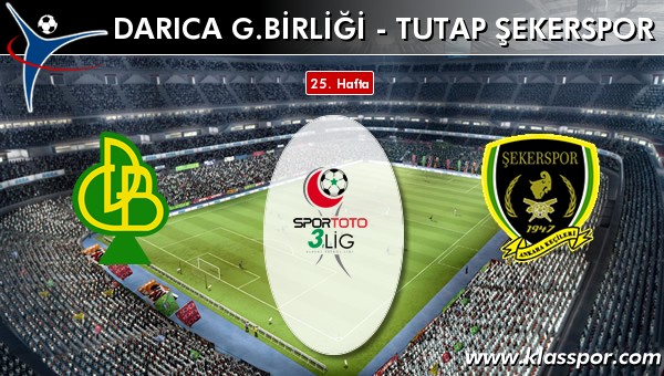 Darıca G.Birliği - Tutap Şekerspor sahaya hangi kadro ile çıkıyor?