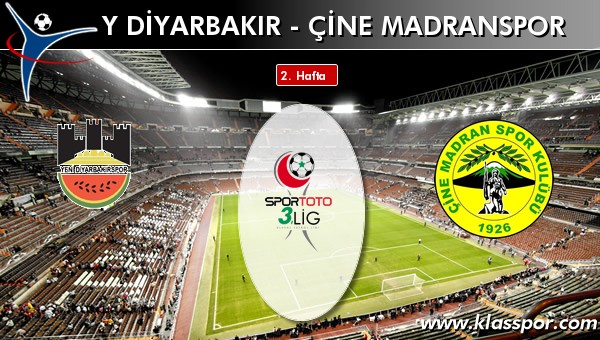 Y Diyarbakır - Çine Madranspor maç kadroları belli oldu...