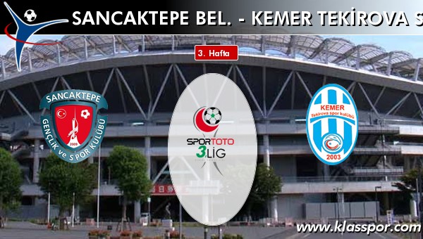 Sancaktepe Bel. 1 - Kemer Tekirova Spor 1