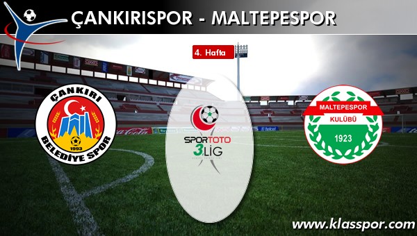 Çankırıspor - Maltepespor sahaya hangi kadro ile çıkıyor?