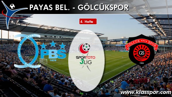 İşte Payas Bel. - Gölcükspor maçında ilk 11'ler