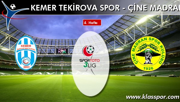 İşte Kemer Tekirova Spor - Çine Madranspor maçında ilk 11'ler