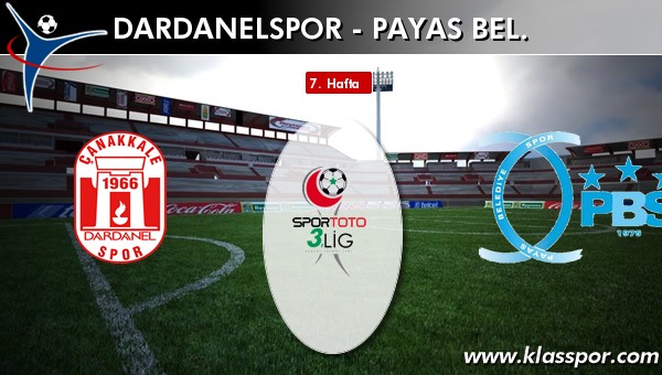 Dardanelspor 1 - Payas Bel. 1