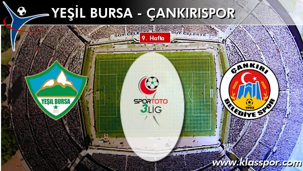 Yeşil Bursa 0 - Çankırıspor 0