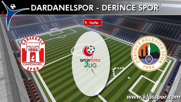 Dardanelspor - Derince Spor maç kadroları belli oldu...
