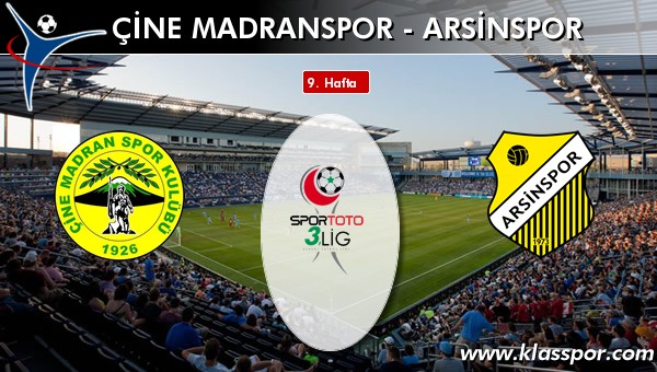 İşte Çine Madranspor - Arsinspor maçında ilk 11'ler