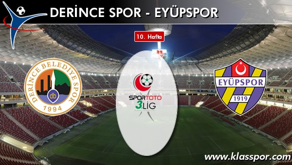 İşte Derince Spor - Eyüpspor maçında ilk 11'ler