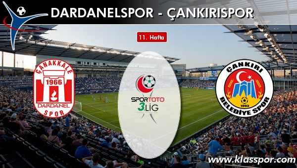 Dardanelspor - Çankırıspor maç kadroları belli oldu...