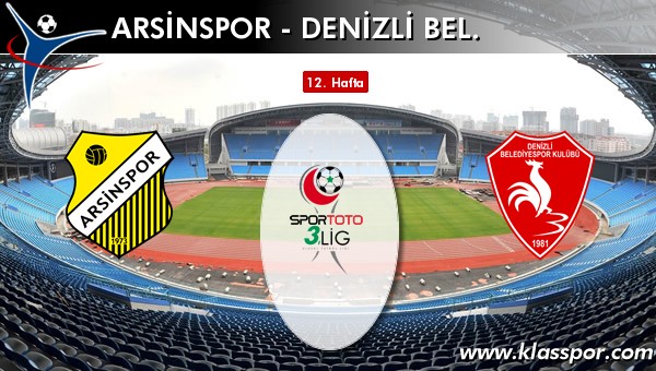 Arsinspor - Denizli Bel. maç kadroları belli oldu...
