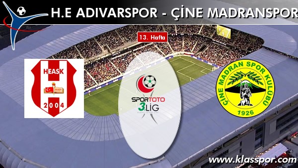 H.E. Adıvarspor 0 - Çine Madranspor 0