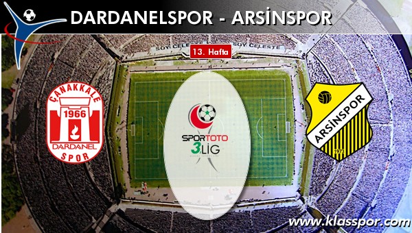 Dardanelspor - Arsinspor maç kadroları belli oldu...