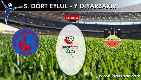 S. Dört Eylül - Yeni Diyarbakır maç kadroları belli oldu...