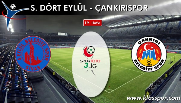 İşte S. Dört Eylül - Çankırıspor maçında ilk 11'ler