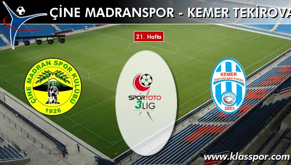 İşte Çine Madranspor - Kemer Tekirova Spor maçında ilk 11'ler