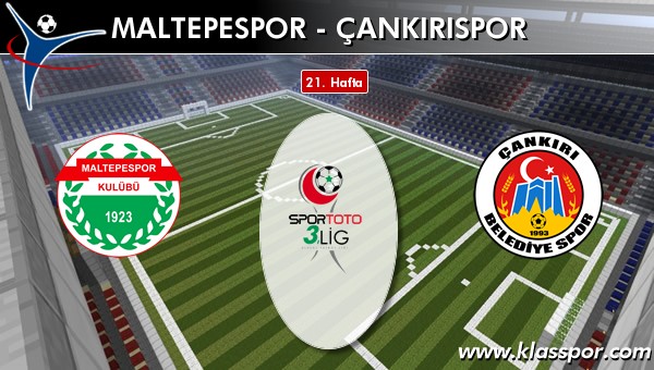 Maltepespor - Çankırıspor sahaya hangi kadro ile çıkıyor?