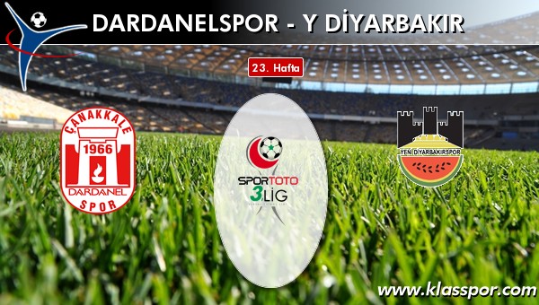 Dardanelspor - Yeni Diyarbakır maç kadroları belli oldu...