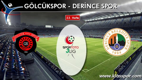 Gölcükspor - Derince Spor maç kadroları belli oldu...