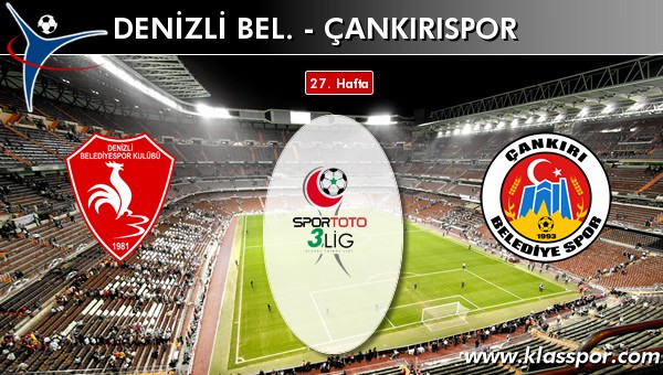 Denizli Bel. - Çankırıspor maç kadroları belli oldu...