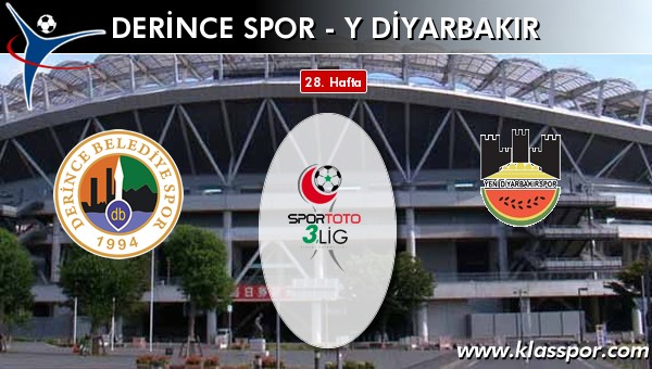 Derince Spor - Yeni Diyarbakır maç kadroları belli oldu...