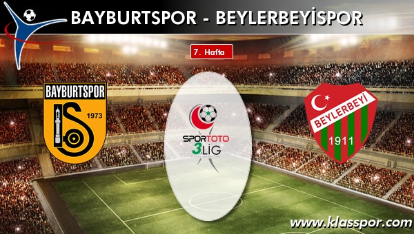 İşte Bayburtspor - Beylerbeyispor maçında ilk 11'ler