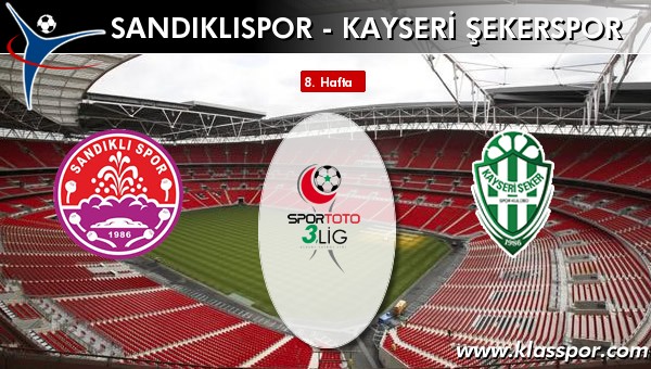 Sandıklıspor 0 - Kayseri Şekerspor 0