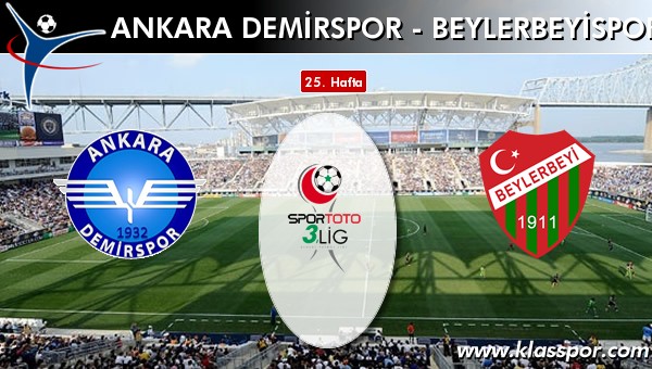 Ankara Demirspor - Beylerbeyispor maç kadroları belli oldu...