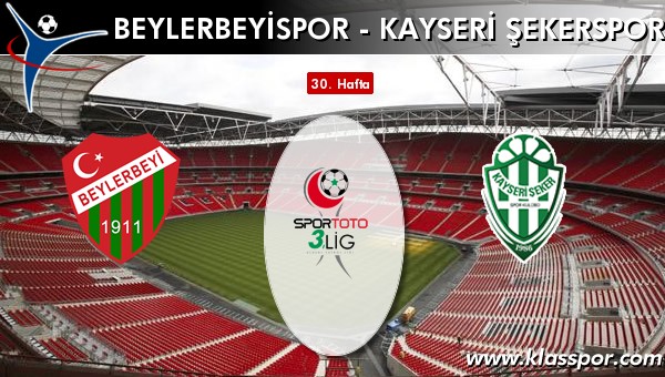 Beylerbeyispor - Kayseri Şekerspor maç kadroları belli oldu...