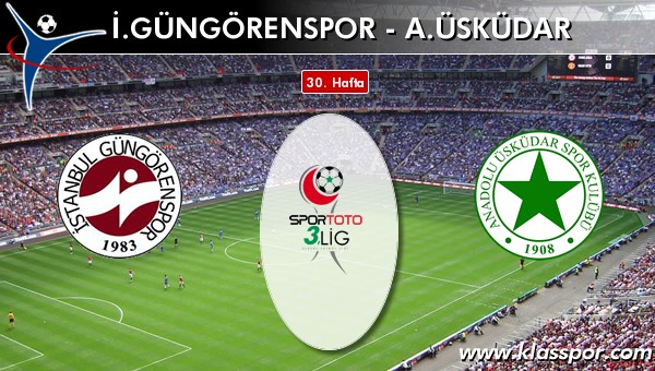 İ. Güngörenspor - A. Üsküdar maç kadroları belli oldu...