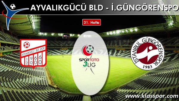 İşte Ayvalıkgücü Bld - İ. Güngörenspor maçında ilk 11'ler