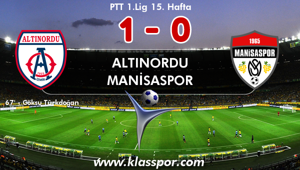 Altınordu 1 - Manisaspor 0