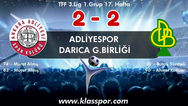 Adliyespor 2 - Darıca G.birliği 2