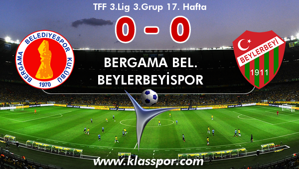 Bergama Bel. 0 - Beylerbeyispor 0