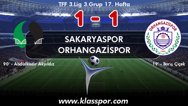 Sakaryaspor 1 - Orhangazispor 1