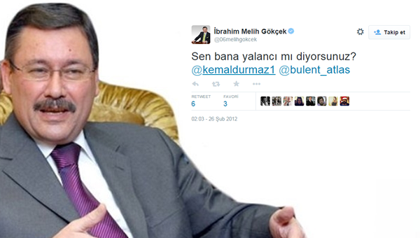 Melih Gökçek'e "YALANCI" demiyoruz ama!