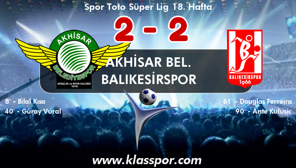Akhisar Bel. 2 - Balıkesirspor 2