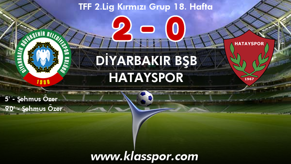 Diyarbakır BŞB 2 - Hatayspor 0