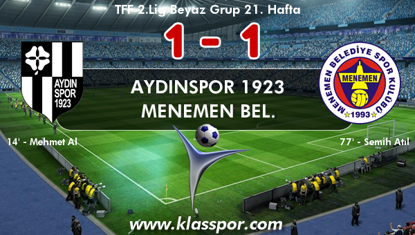 Aydınspor 1923 1 - Menemen Bel. 1