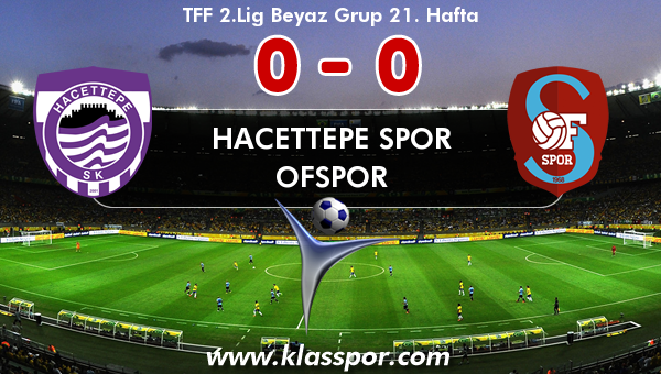 Hacettepe Spor 0 - Ofspor 0