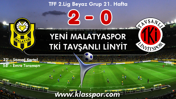 Yeni Malatyaspor 2 - TKİ Tavşanlı Linyit 0