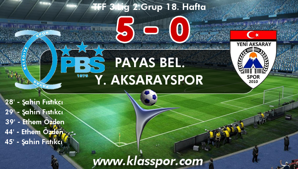 Payas Bel. 5 - Y. Aksarayspor 0