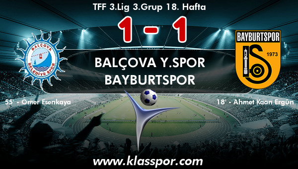 Balçova Y.spor 1 - Bayburtspor 1