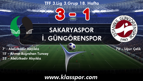 Sakaryaspor 3 - İ. Güngörenspor 1