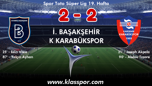 İ. Başakşehir 2 - K Karabükspor 2