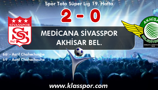 Medicana Sivasspor 2 - Akhisar Bel. 0