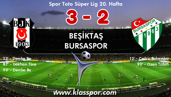 Beşiktaş 3 - Bursaspor 2