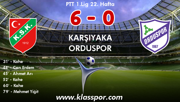 Karşıyaka 6 - Orduspor 0