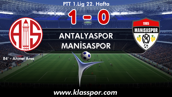 Antalyaspor 1 - Manisaspor 0