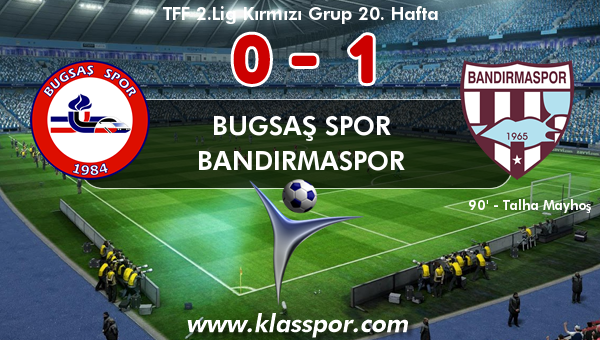 Bugsaş Spor 0 - Bandırmaspor 1
